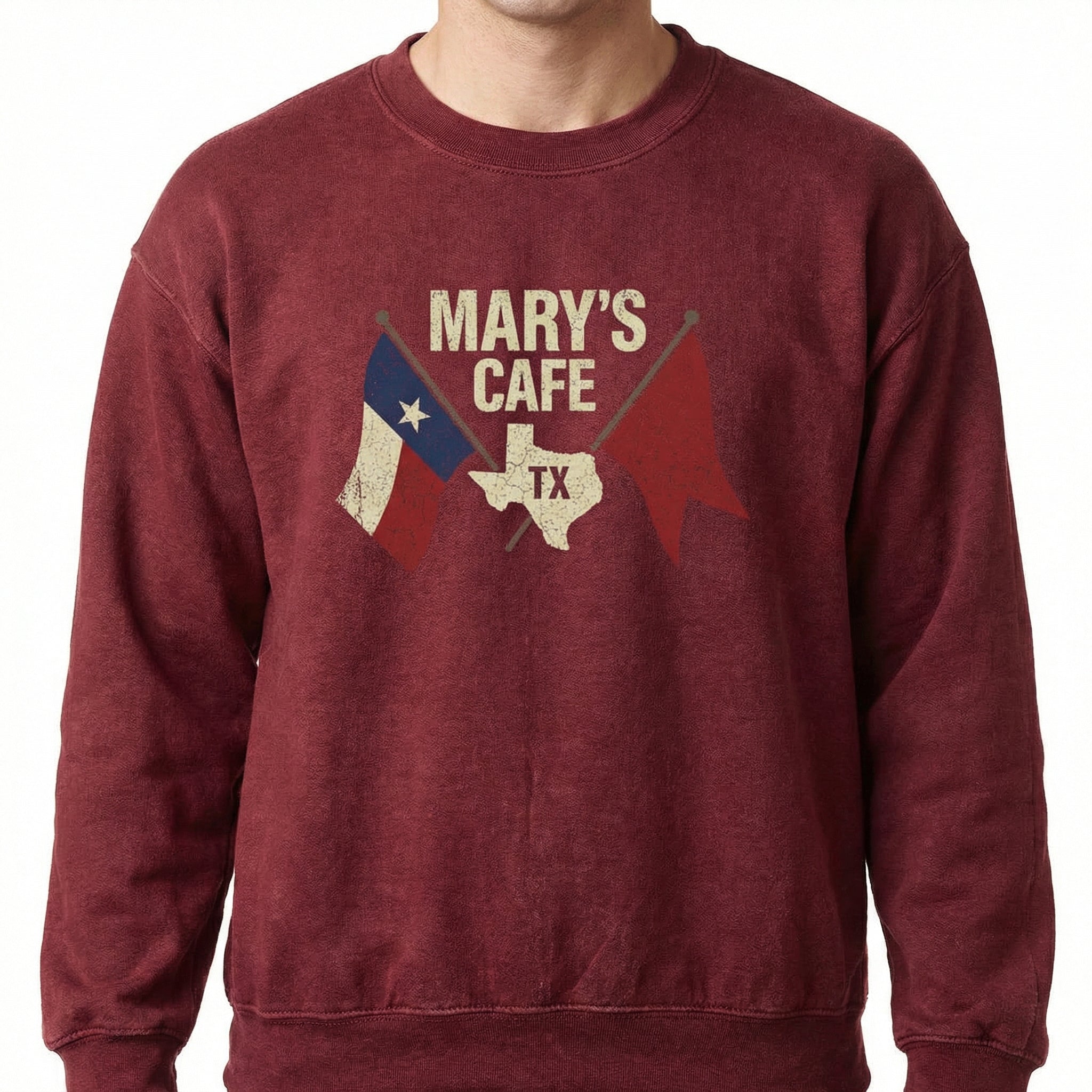 Mary’s Cafe Logo Graphic T-Shirt – Vintage Americana Diner Style Tee