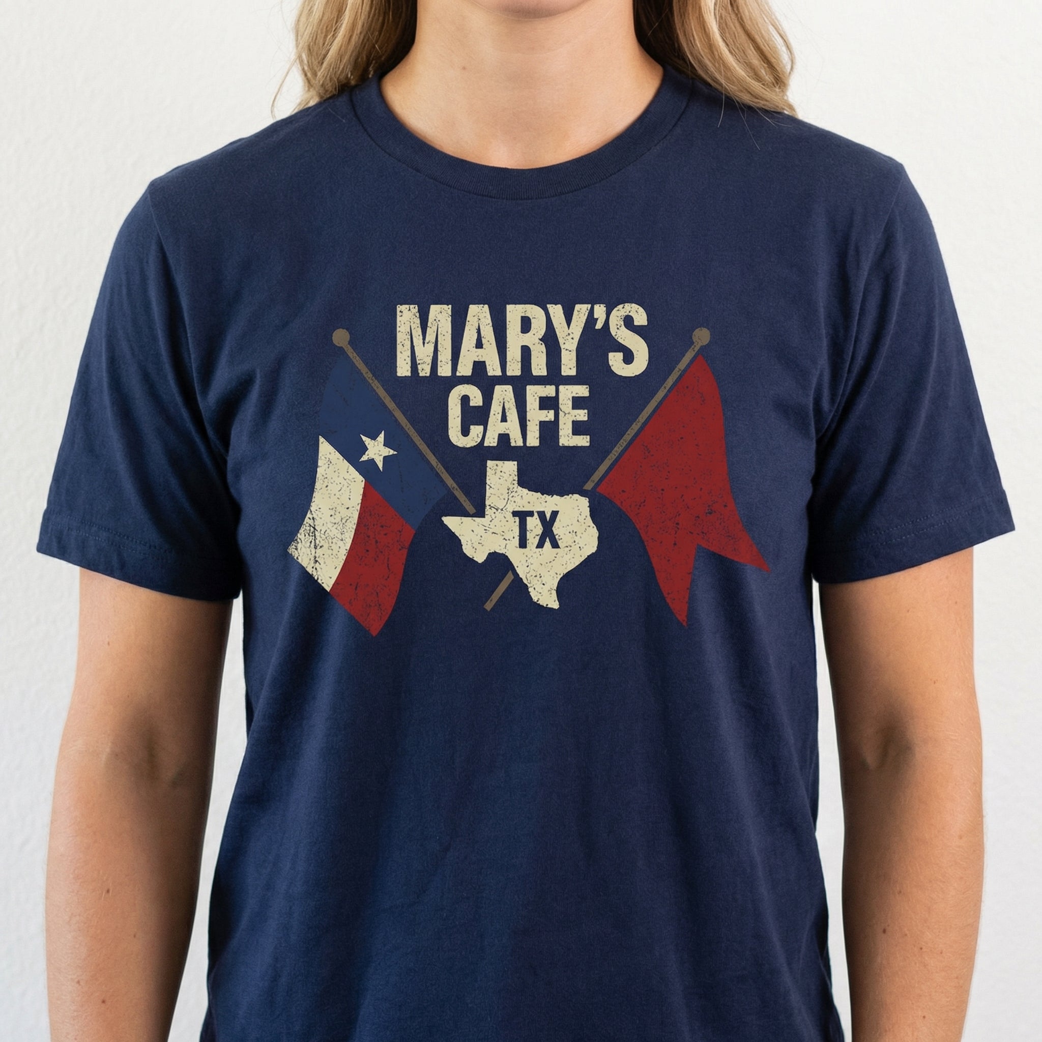 Mary’s Cafe Logo Graphic T-Shirt – Vintage Americana Diner Style Tee