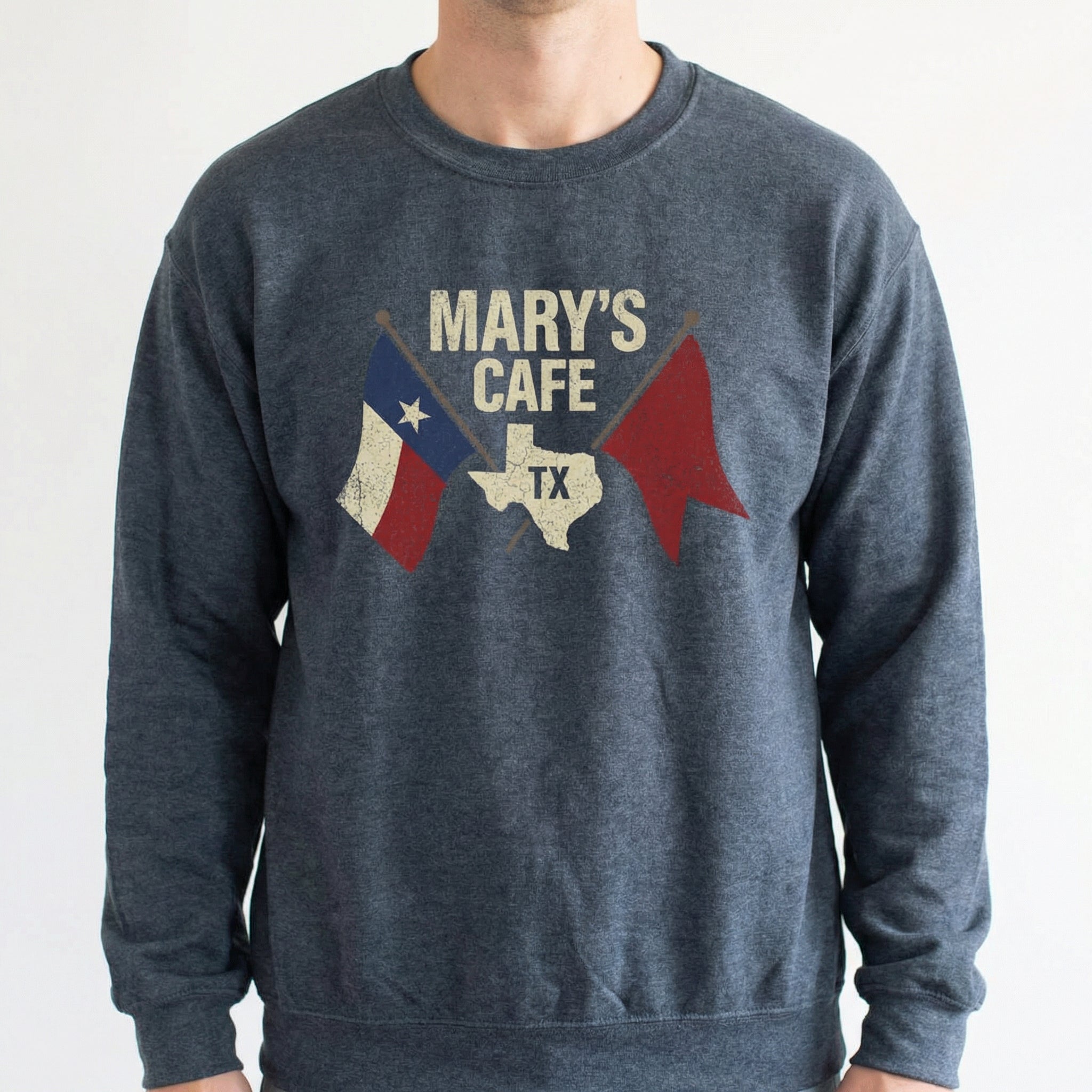 Mary’s Cafe Logo Graphic T-Shirt – Vintage Americana Diner Style Tee