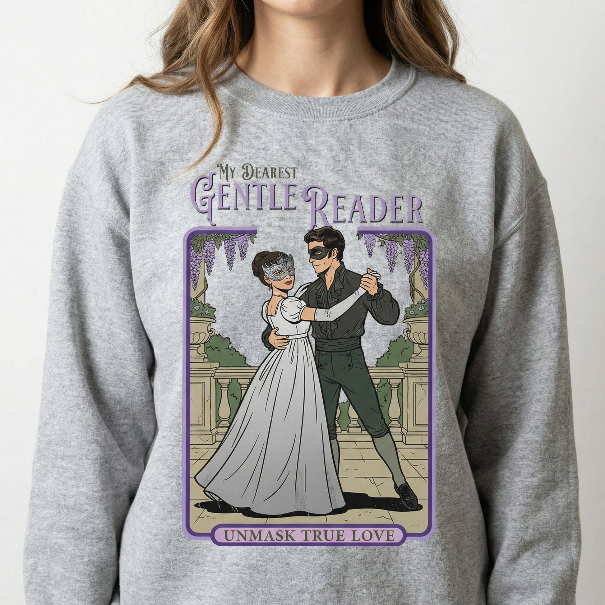 Masquerade Ball Regency Romance Graphic T-Shirt – Masked Dance Love Story Tee