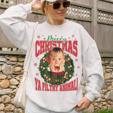 McCallister Christmas Sweatshirt – Home Alone Inspired Movie Sweater – Funny Xmas Shirt – Holiday Gift