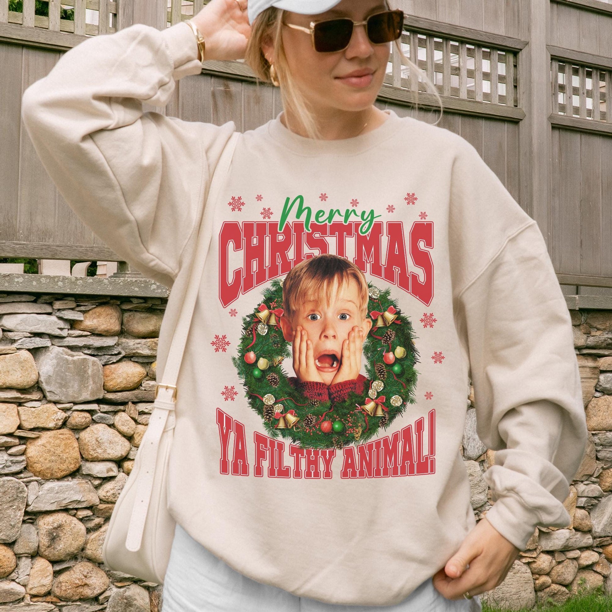 McCallister Christmas Sweatshirt – Home Alone Inspired Movie Sweater – Funny Xmas Shirt – Holiday Gift