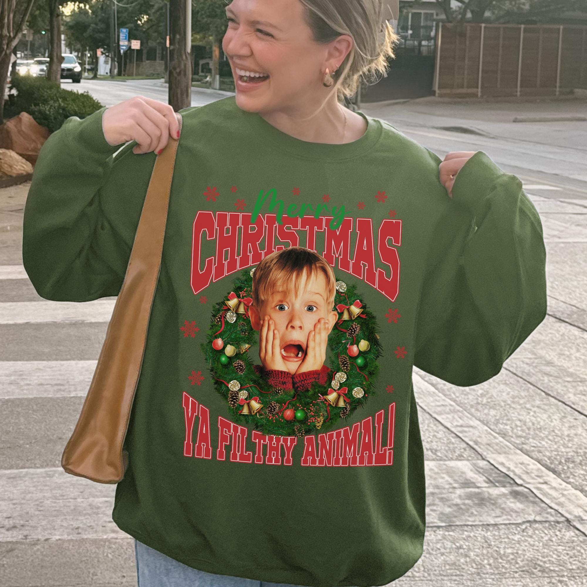 McCallister Christmas Sweatshirt – Home Alone Inspired Movie Sweater – Funny Xmas Shirt – Holiday Gift