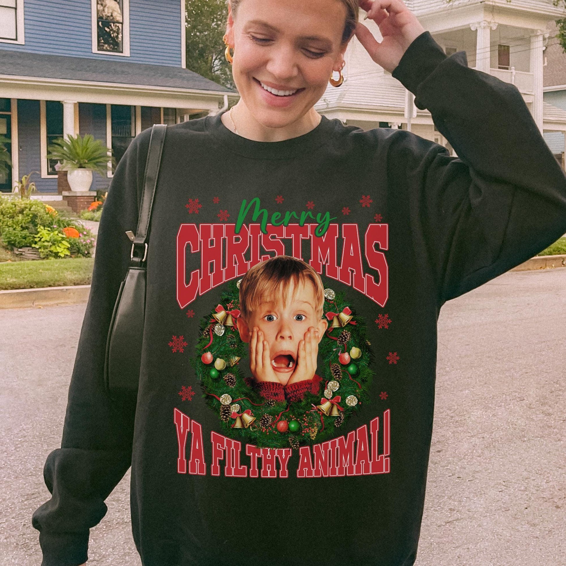 McCallister Christmas Sweatshirt – Home Alone Inspired Movie Sweater – Funny Xmas Shirt – Holiday Gift