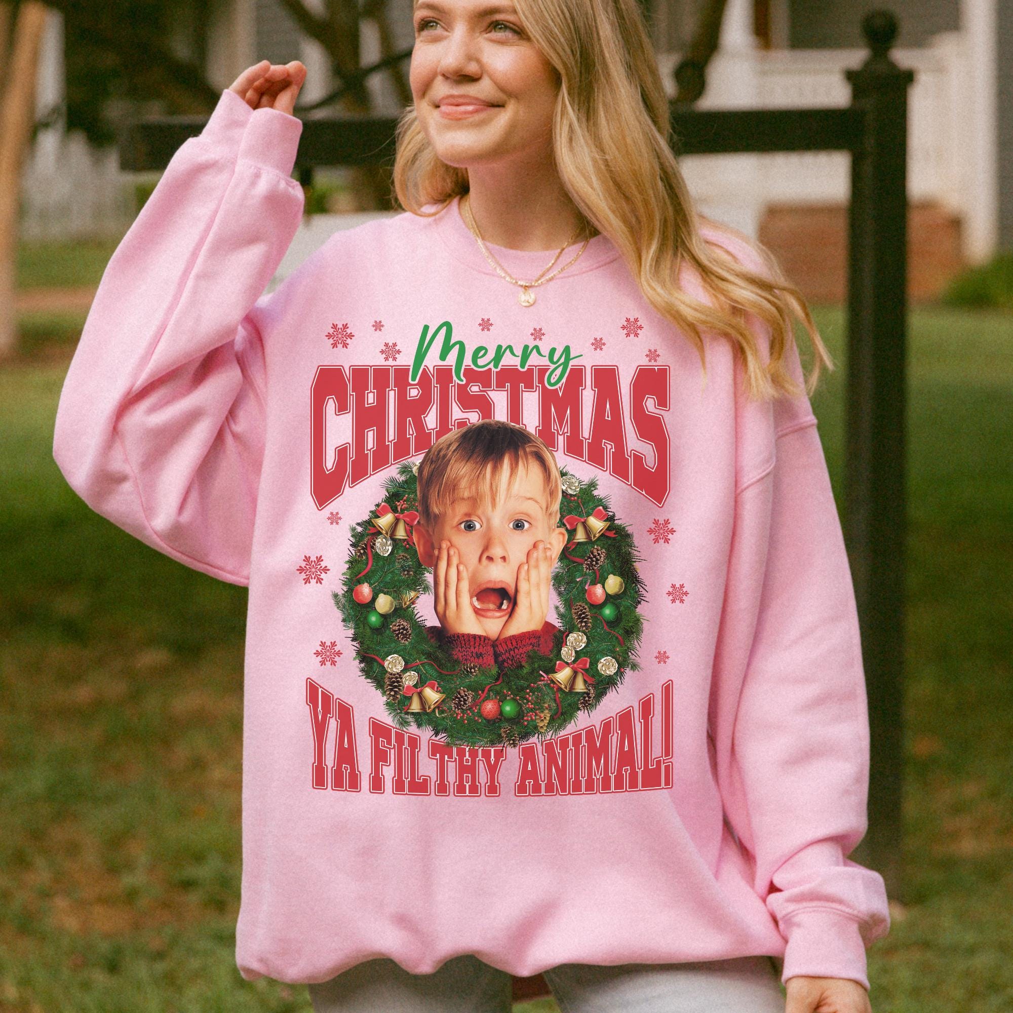 McCallister Christmas Sweatshirt – Home Alone Inspired Movie Sweater – Funny Xmas Shirt – Holiday Gift