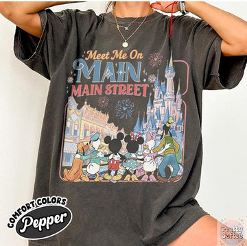Meet Me On Main Street T-Shirt – Disney Theme Park Family Trip 2026 Tee