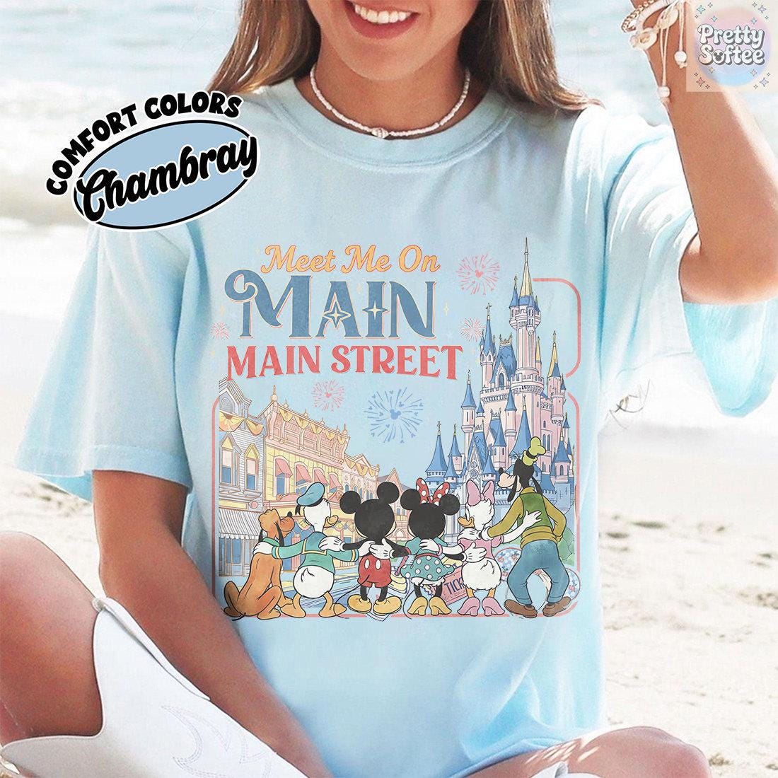 Meet Me On Main Street T-Shirt – Disney Theme Park Family Trip 2026 Tee