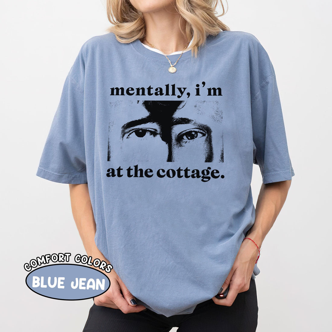 Mentally I’m at the Cottage T-Shirt – Cozy Getaway Rivalry Fan Tee