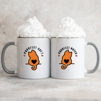 Meow Heart Matching Mugs For Couples