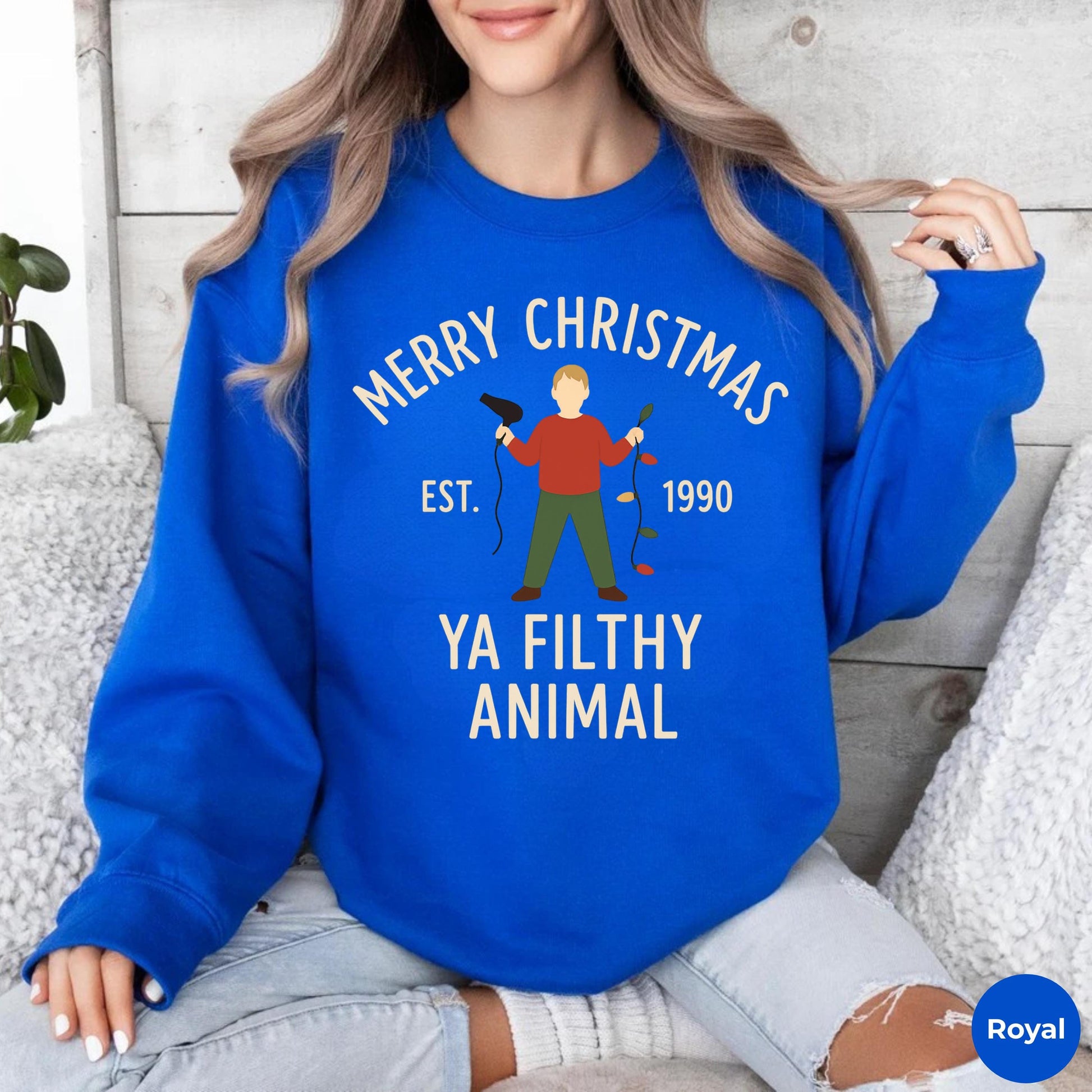 Merry Christmas Ya Filthy Animal Shirt - Funny 90s Classic Holiday Tee