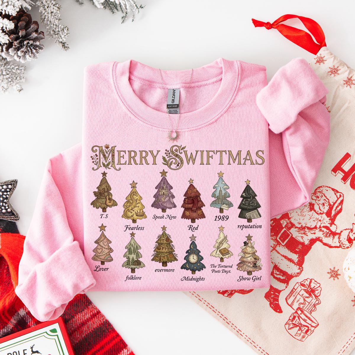 Merry Swiftmas Inspired Shirt – Cute Christmas Tree Era-Inspired Holiday Tee