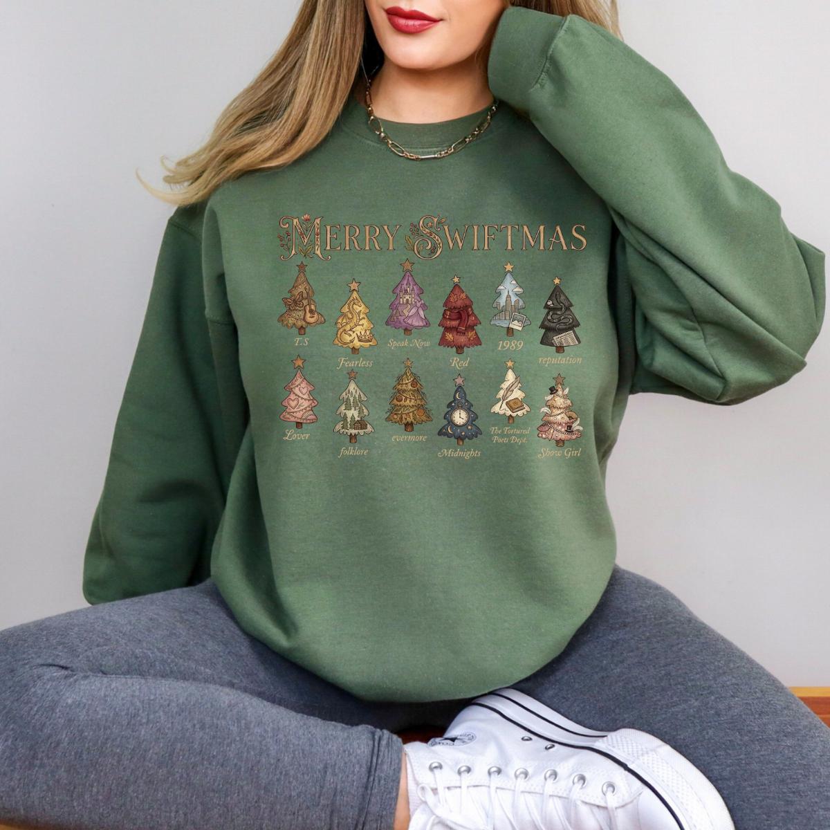 Merry Swiftmas Inspired Shirt – Cute Christmas Tree Era-Inspired Holiday Tee