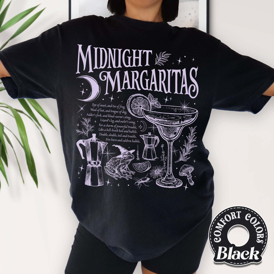 Midnight Margaritas Shirt – Witchy Salt Rosemary Lavender Love Tee