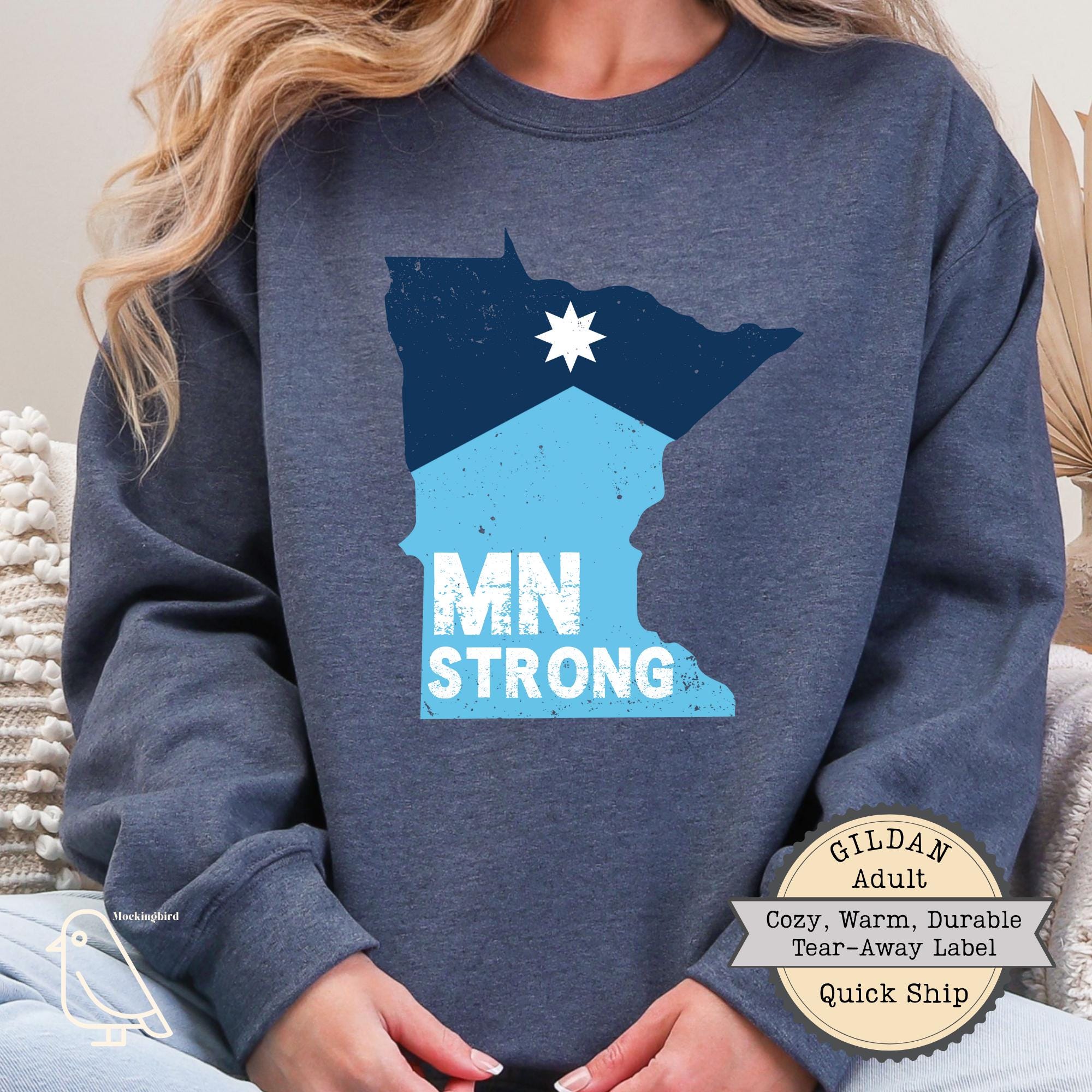 Minnesota Strong Sweatshirt – Minneapolis Solidarity Human Rights Crewneck