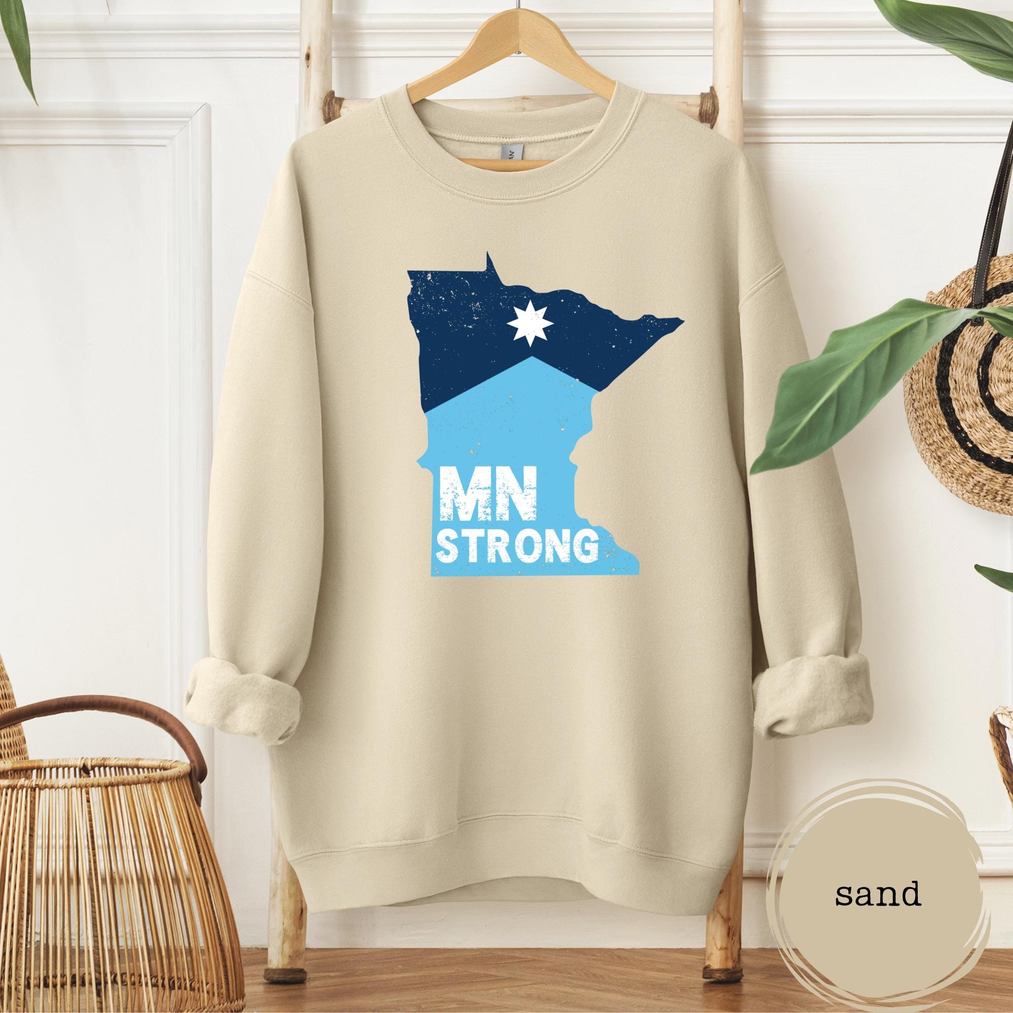Minnesota Strong Sweatshirt – Minneapolis Solidarity Human Rights Crewneck