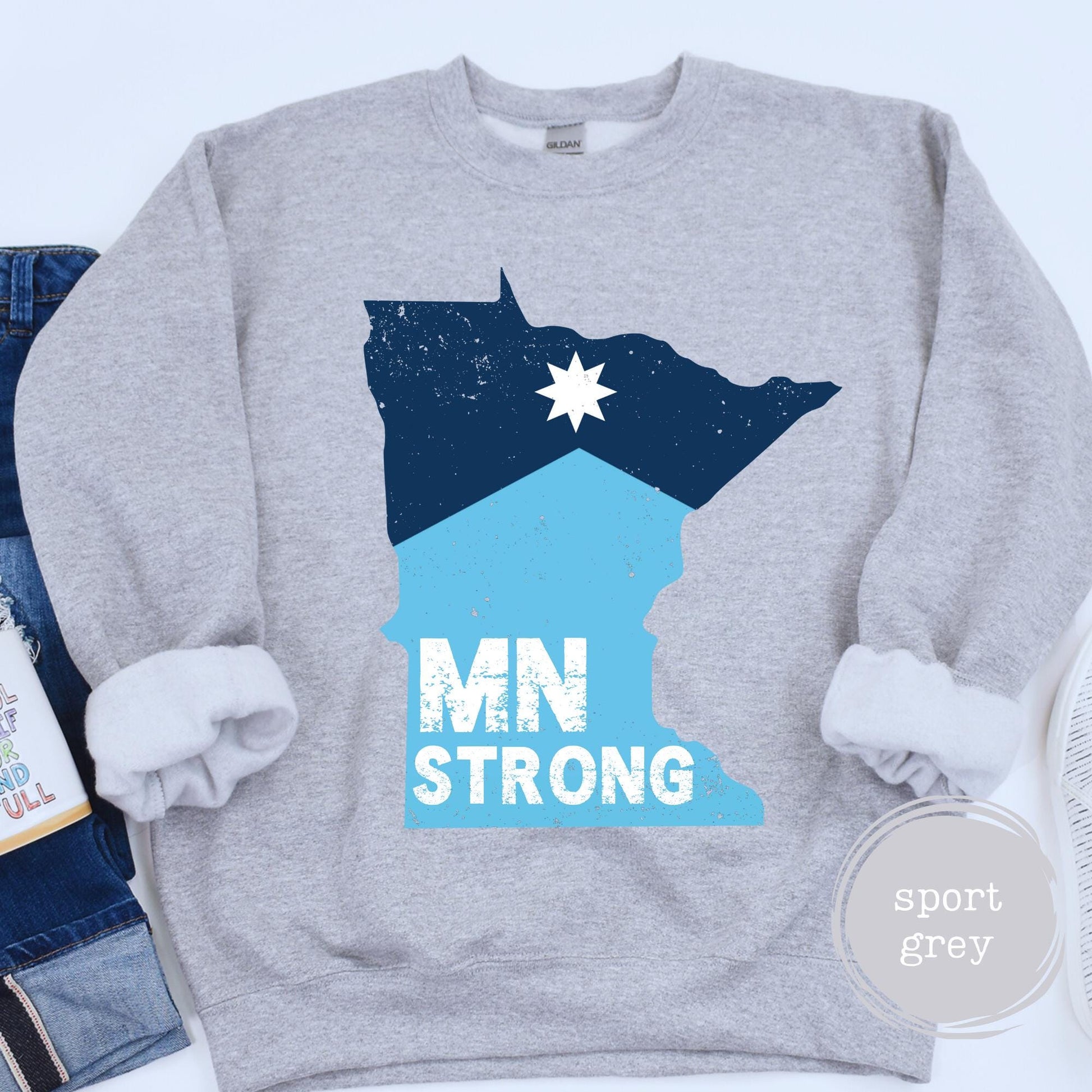 Minnesota Strong Sweatshirt – Minneapolis Solidarity Human Rights Crewneck