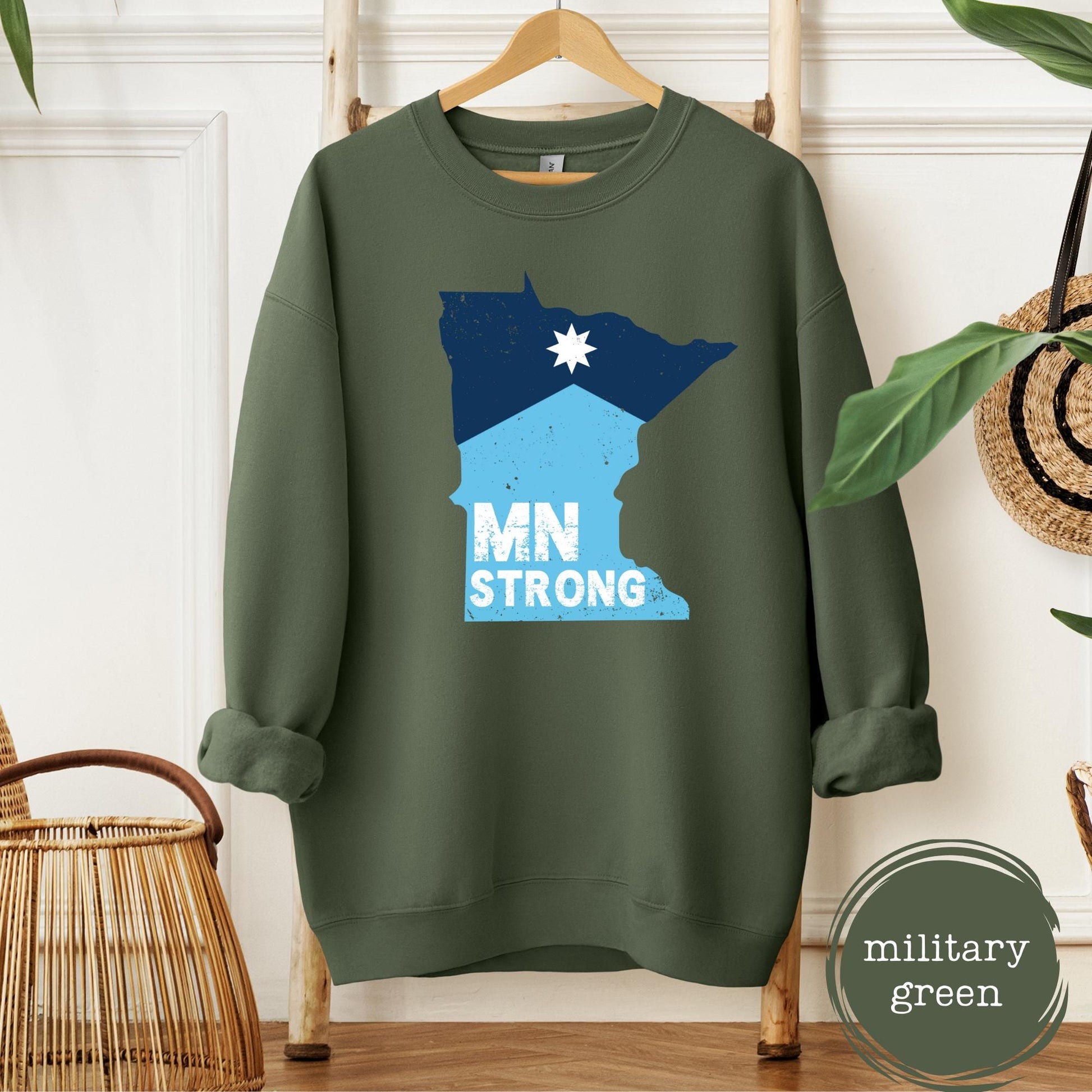 Minnesota Strong Sweatshirt – Minneapolis Solidarity Human Rights Crewneck