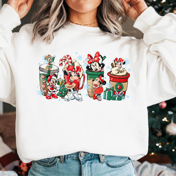 Minnie Christmas Shirt – Cute Christmas Coffee T-Shirt for Holiday Family Trips