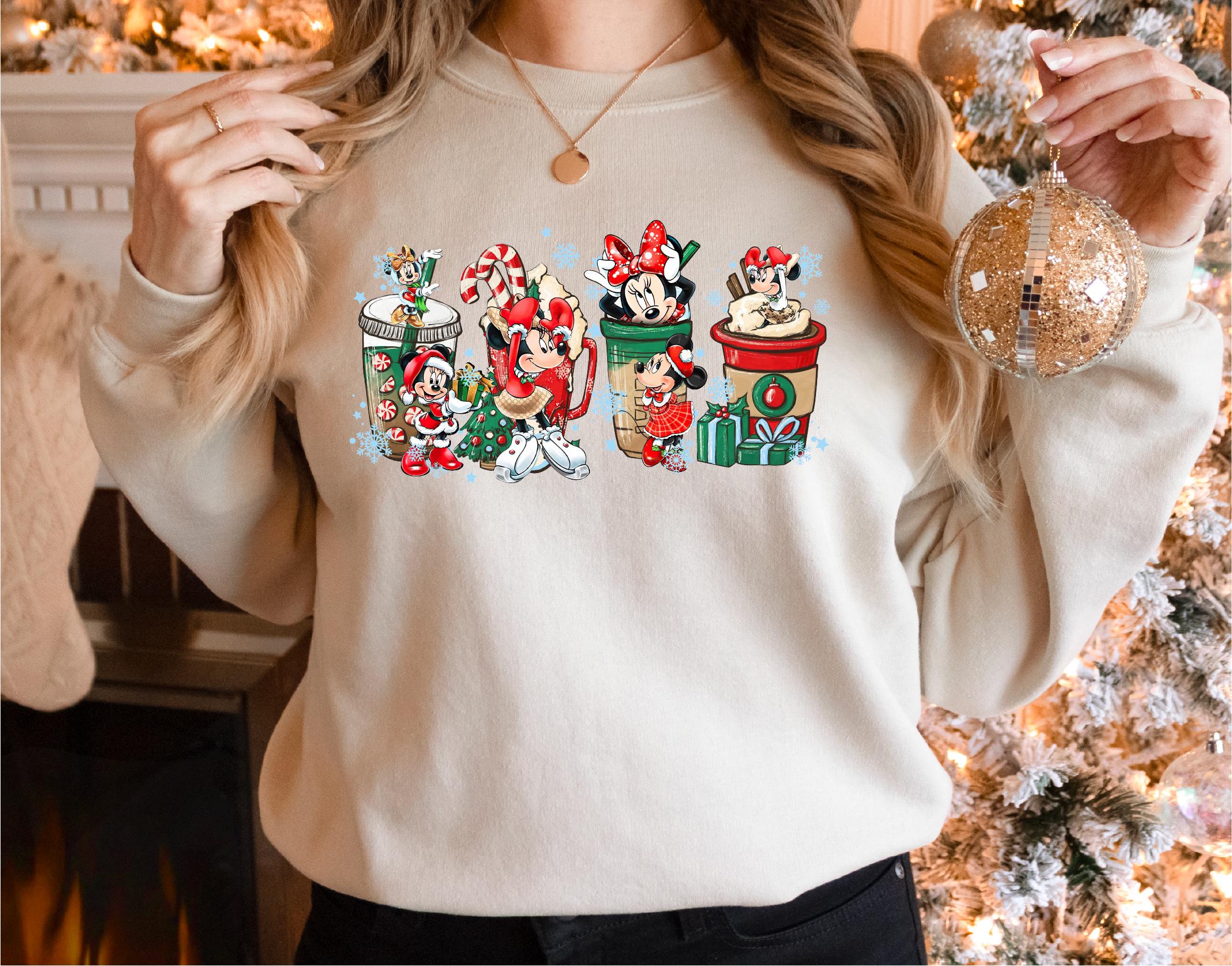 Minnie Christmas Shirt – Cute Christmas Coffee T-Shirt for Holiday Family Trips