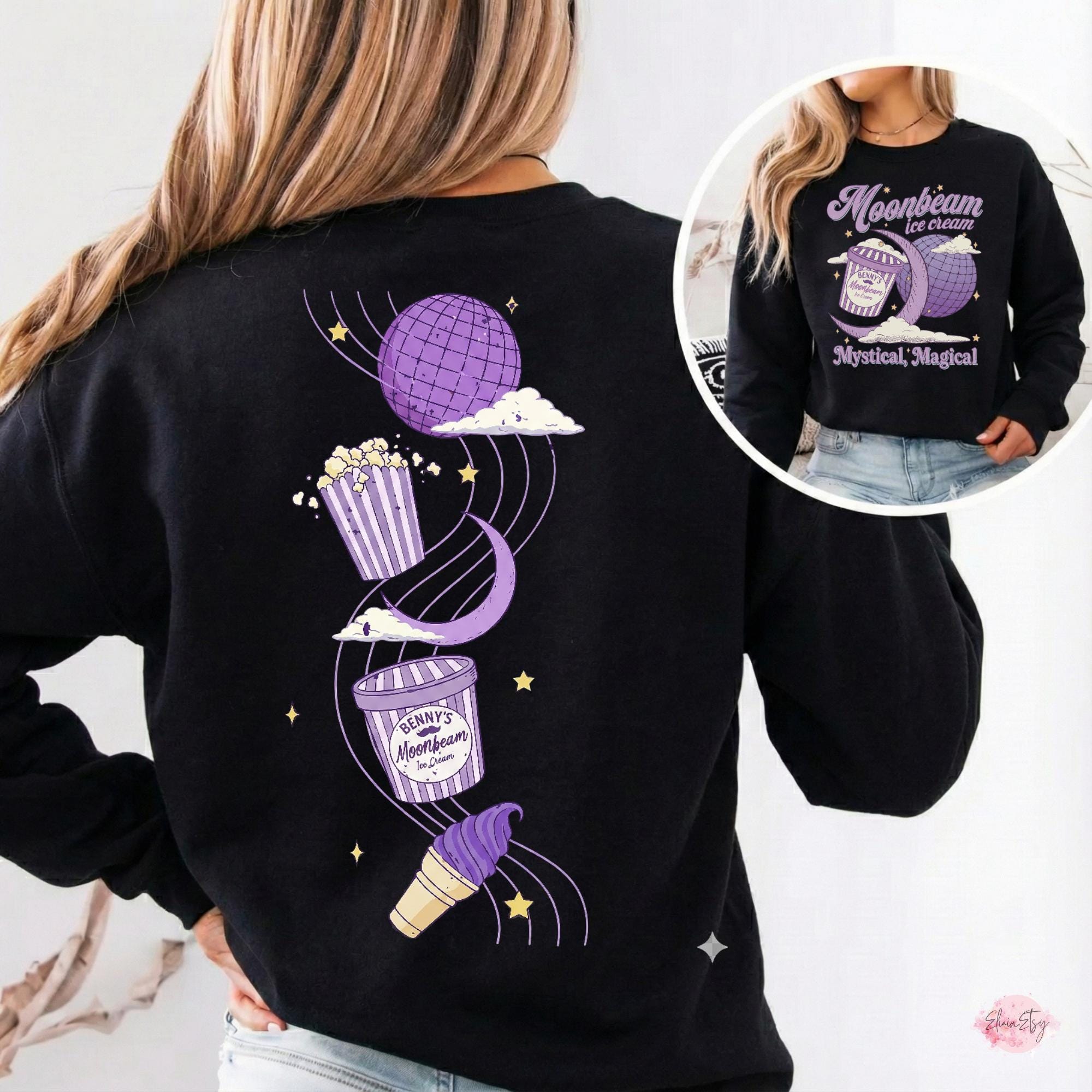 Moonbeam Ice Cream Mystical Shirt – Two-Sided Magical Graphic Tee