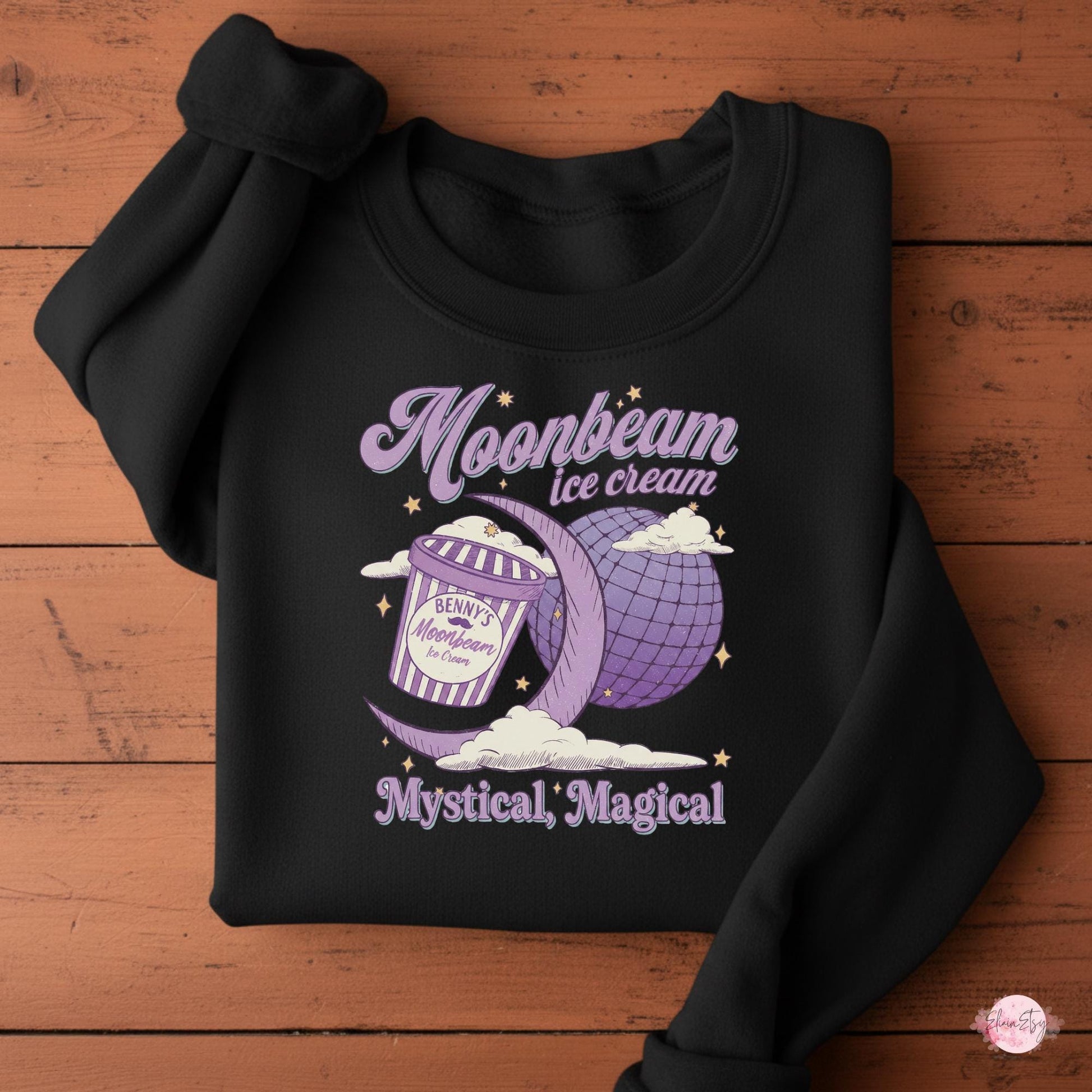 Moonbeam Ice Cream Mystical Shirt – Two-Sided Magical Graphic Tee