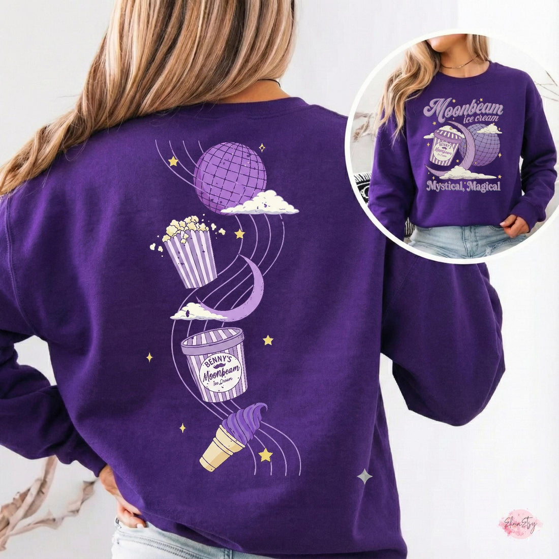 Moonbeam Ice Cream Mystical Shirt – Two-Sided Magical Graphic Tee