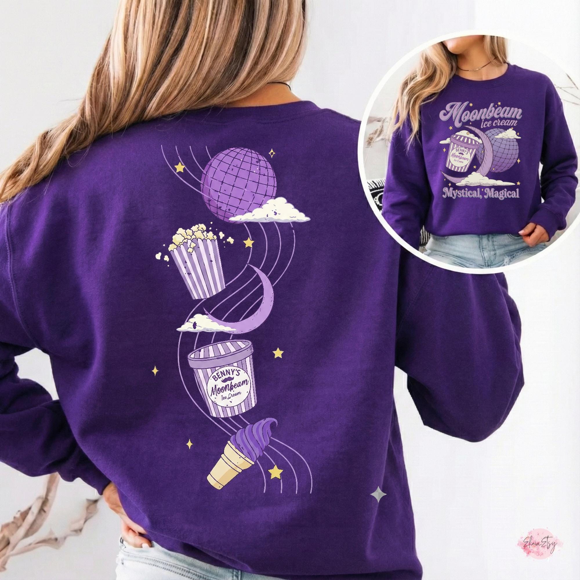 Moonbeam Ice Cream Mystical Shirt – Two-Sided Magical Graphic Tee