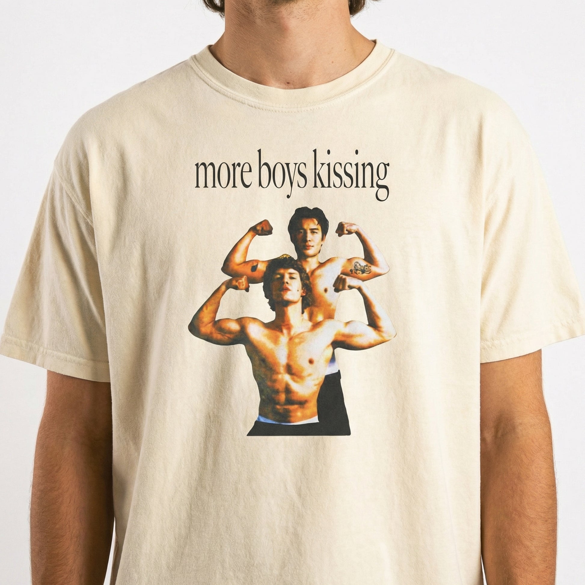 More Boys Kissing LGBTQ+ Pride T-Shirt – Queer Love Graphic Tee