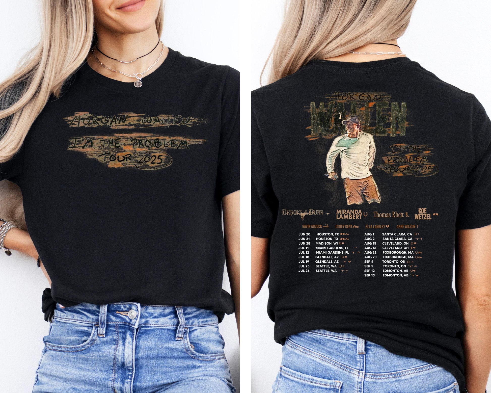 Morgan Wallen 2025 Tour Sweatshirt – Retro Country Music Concert Pullover