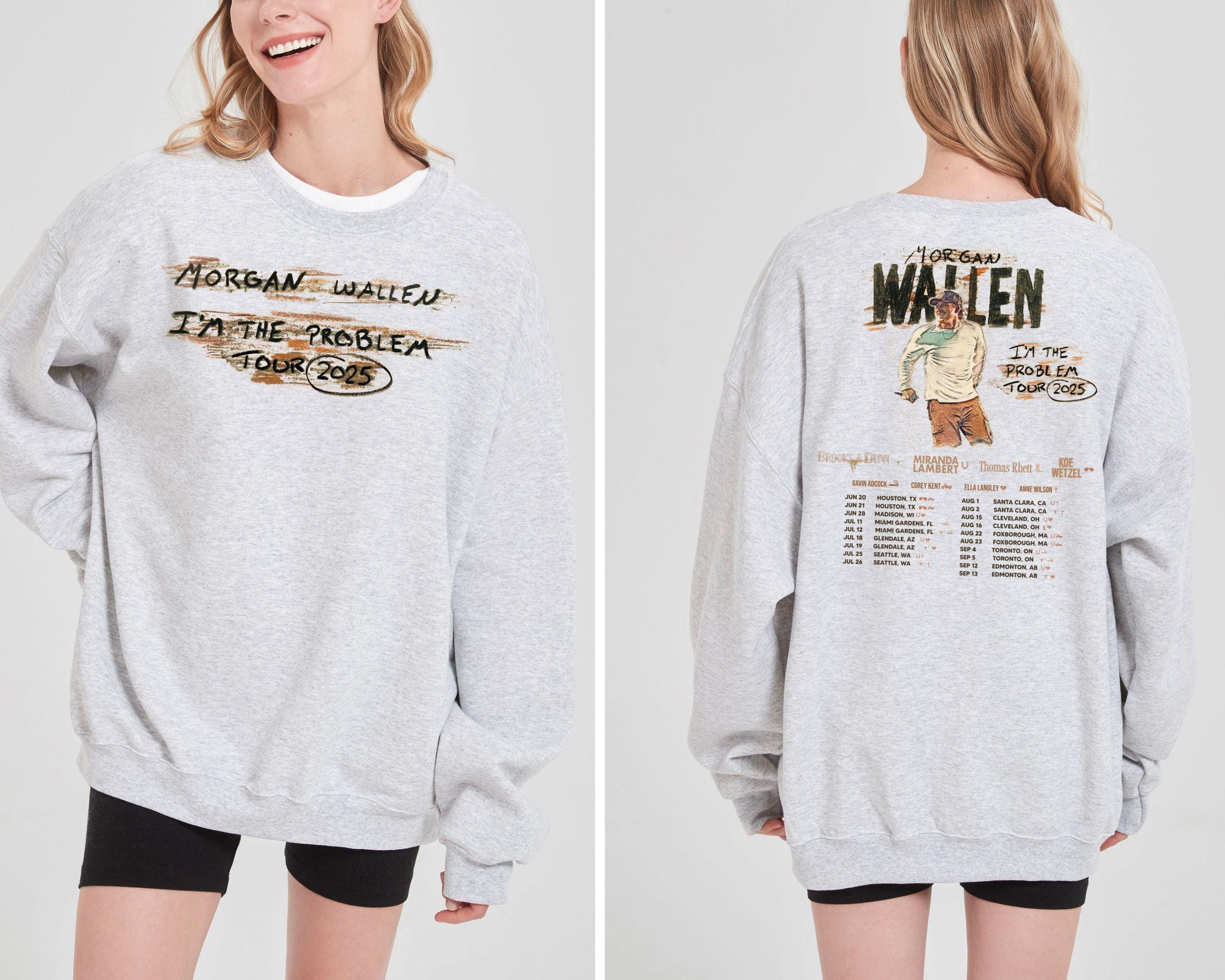 Morgan Wallen 2025 Tour Sweatshirt – Retro Country Music Concert Pullover