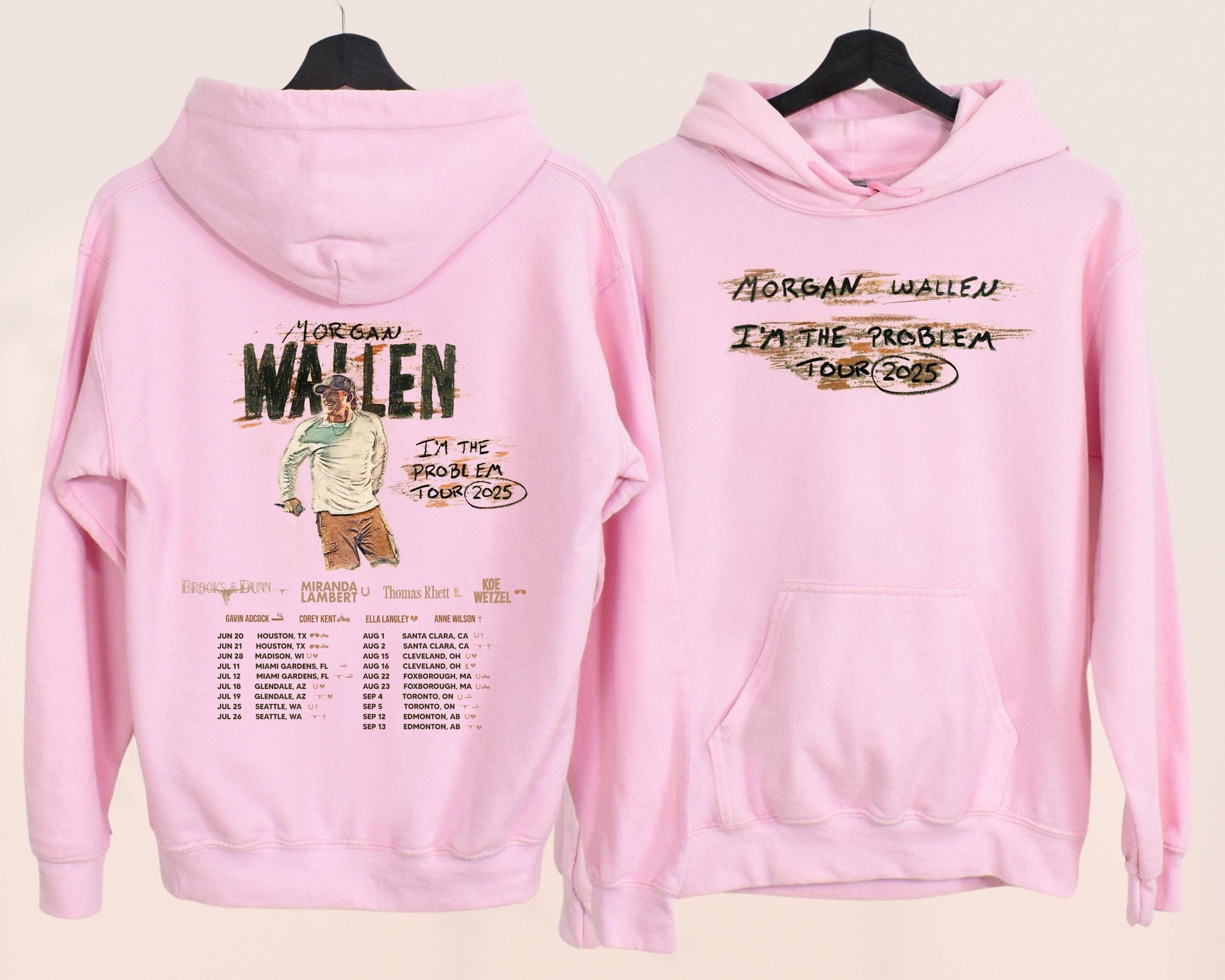 Morgan Wallen 2025 Tour Sweatshirt – Retro Country Music Concert Pullover