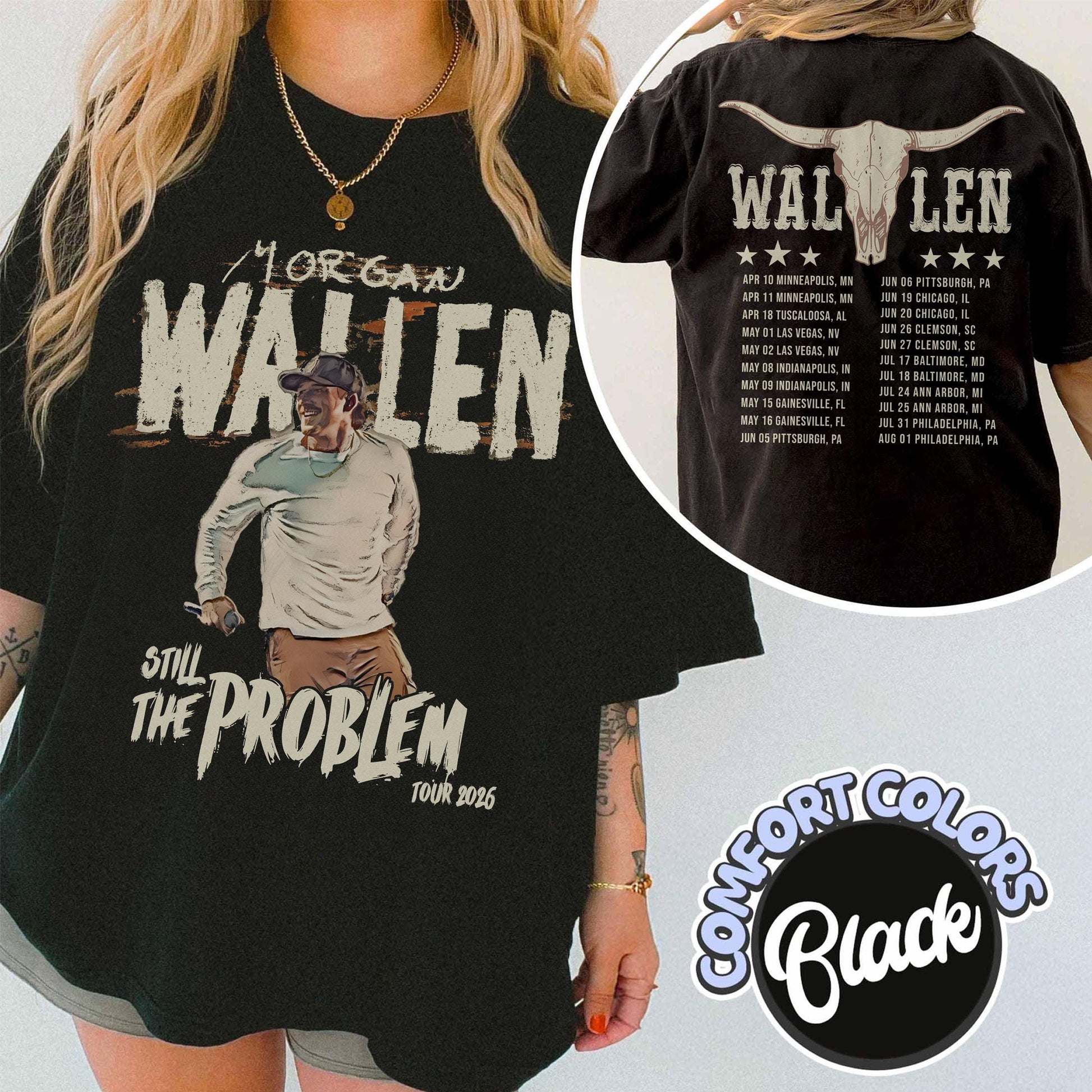Morgan Wallen Fan T-Shirt – Still the Problem 2026 Country Music Concert Tee