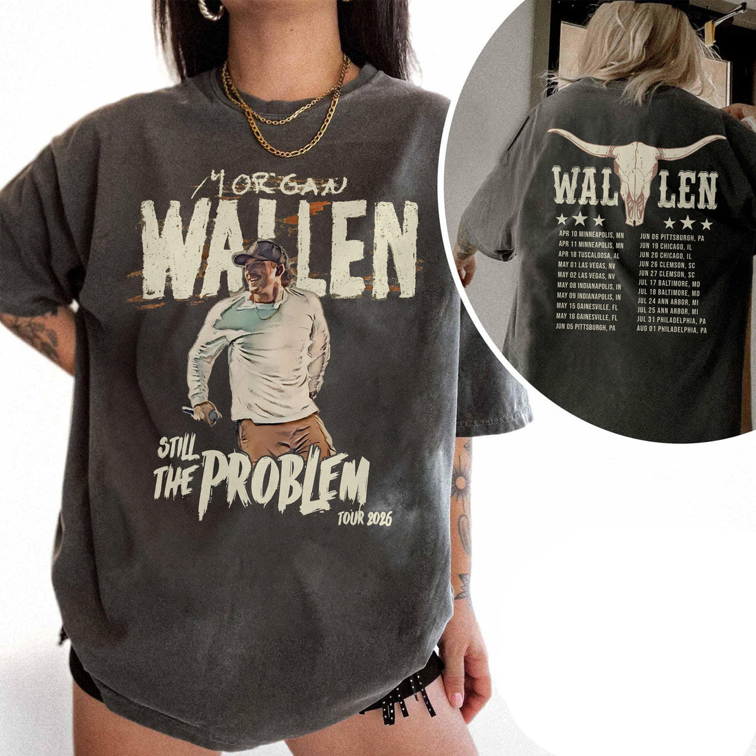 Morgan Wallen Fan T-Shirt – Still the Problem 2026 Country Music Concert Tee