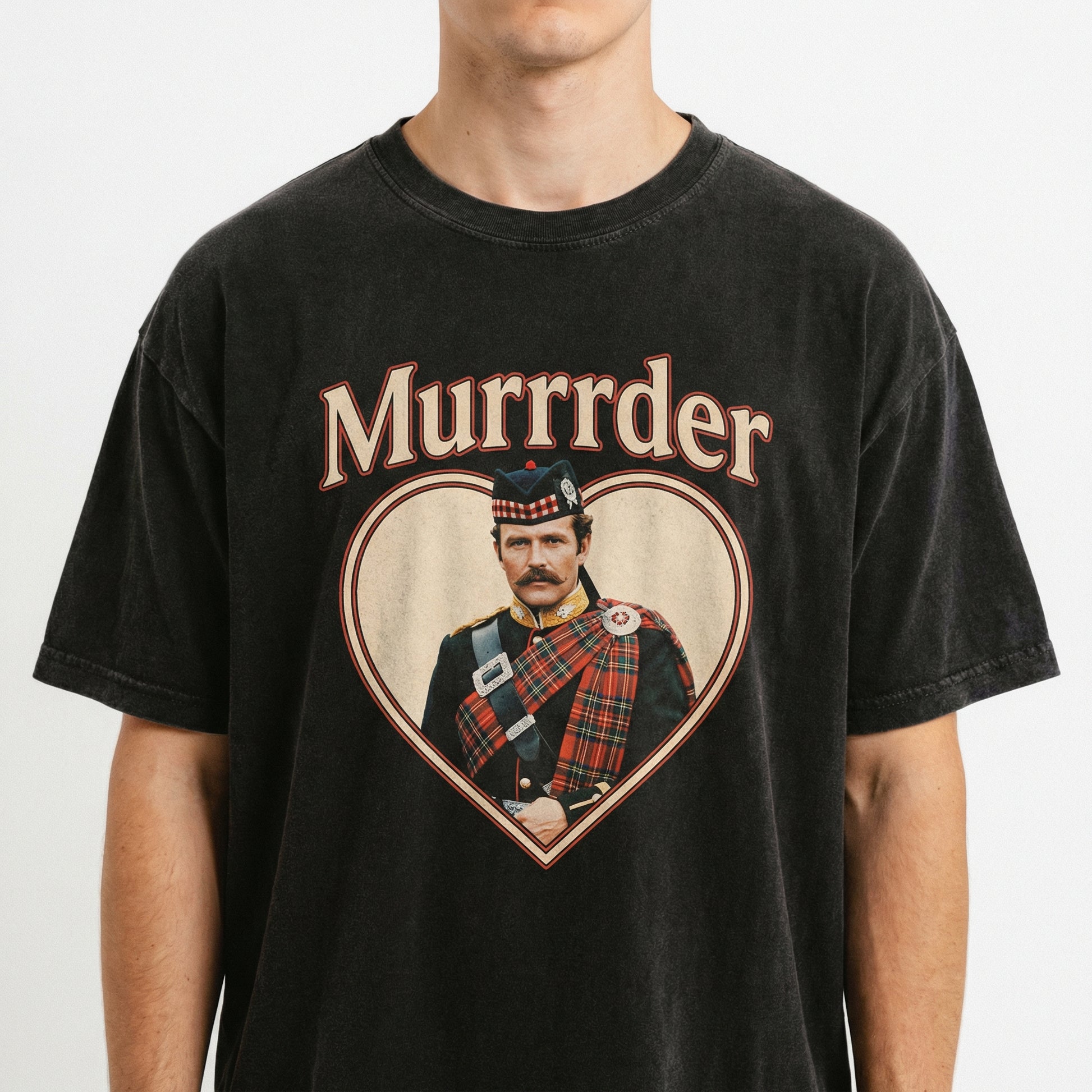 Murder Mystery Game Show Graphic T-Shirt – Funny Scottish Host Inspired Tee