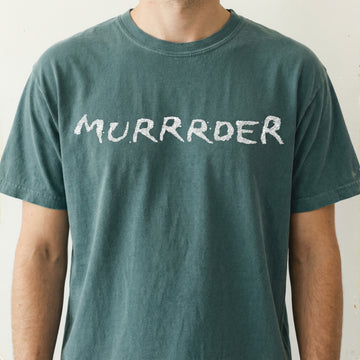 Murrrder Glitter Text Graphic T-Shirt – Funny Statement Unisex Tee