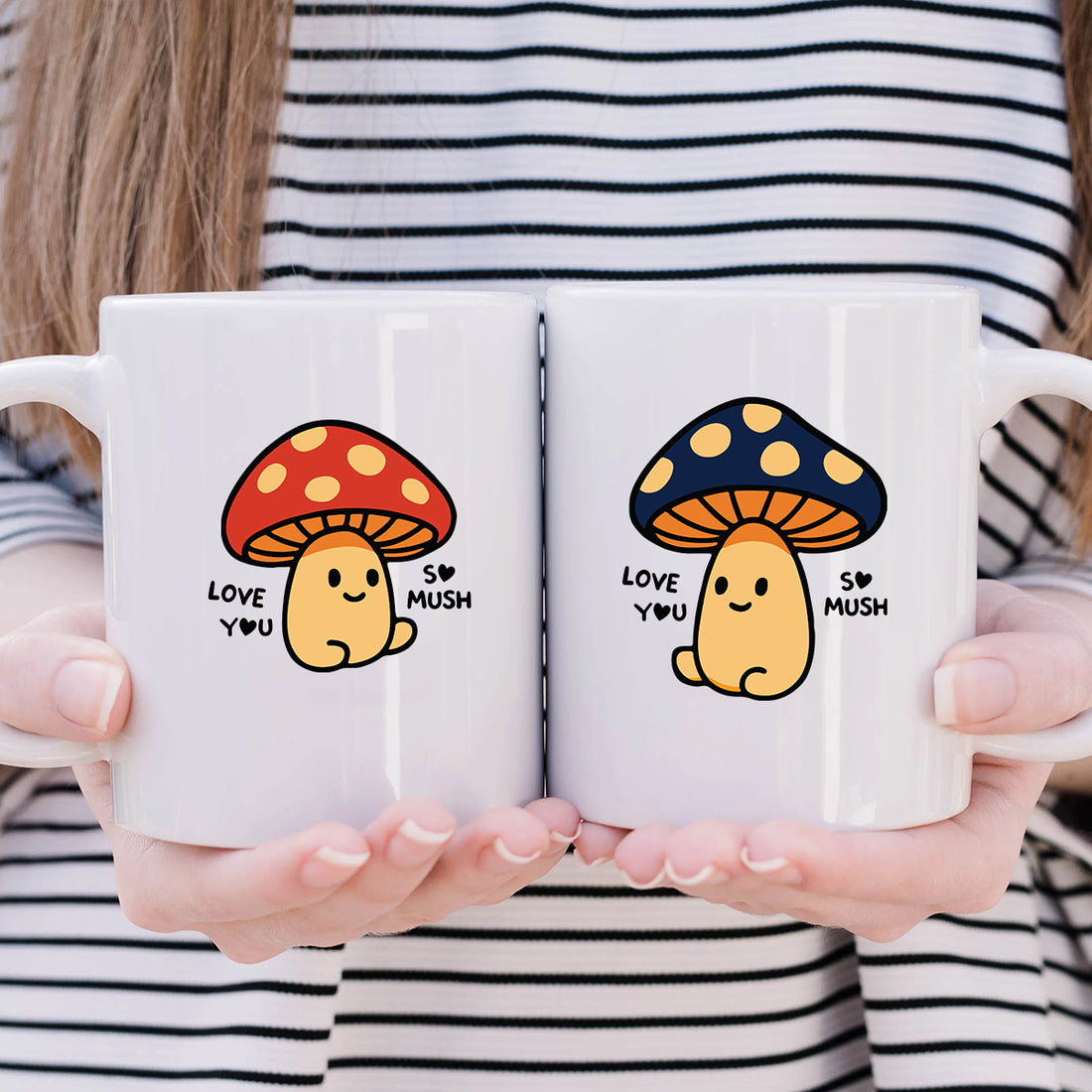 Mushroom Love Matching Mugs For Couples
