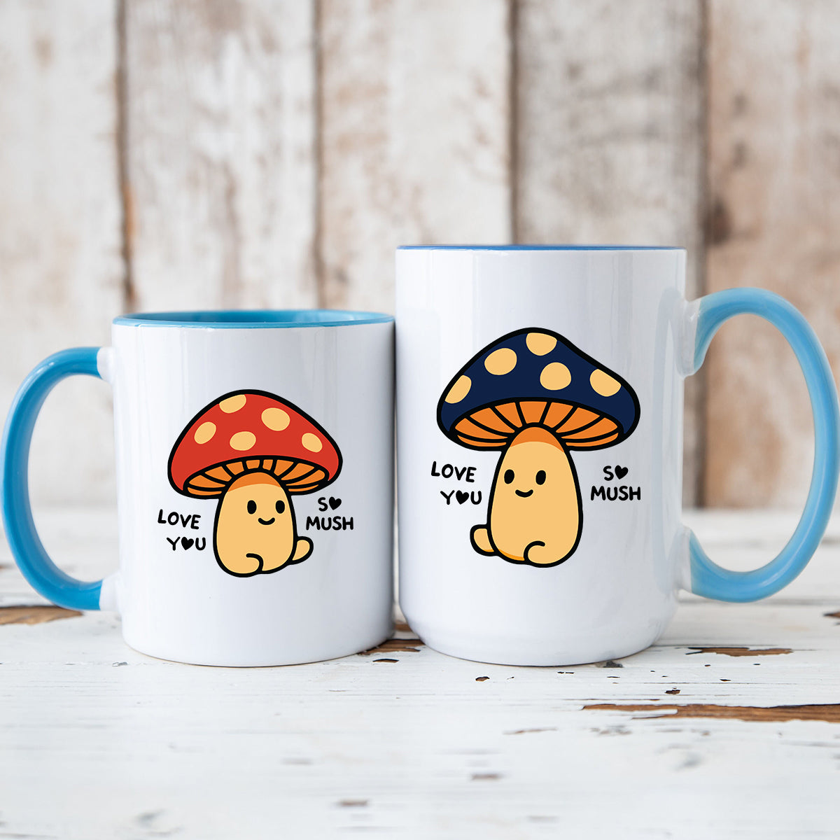 Mushroom Love Matching Mugs For Couples
