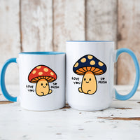 Mushroom Love Matching Mugs For Couples