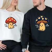 Mushroom Love Matching Hoodies For Couples