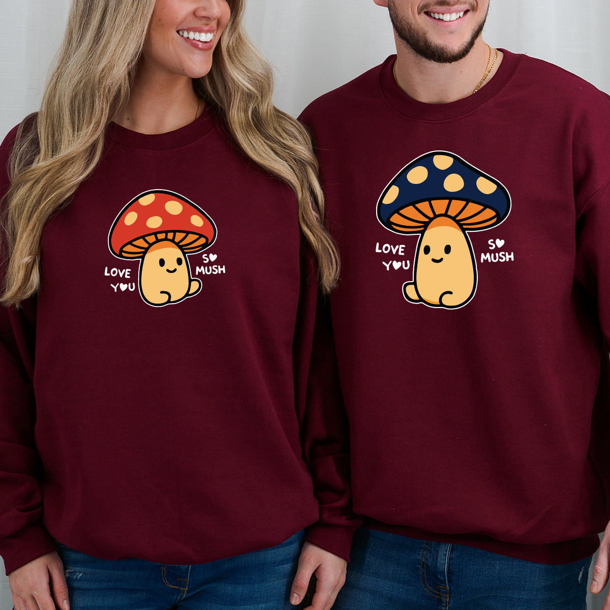 Mushroom Love Matching Hoodies For Couples