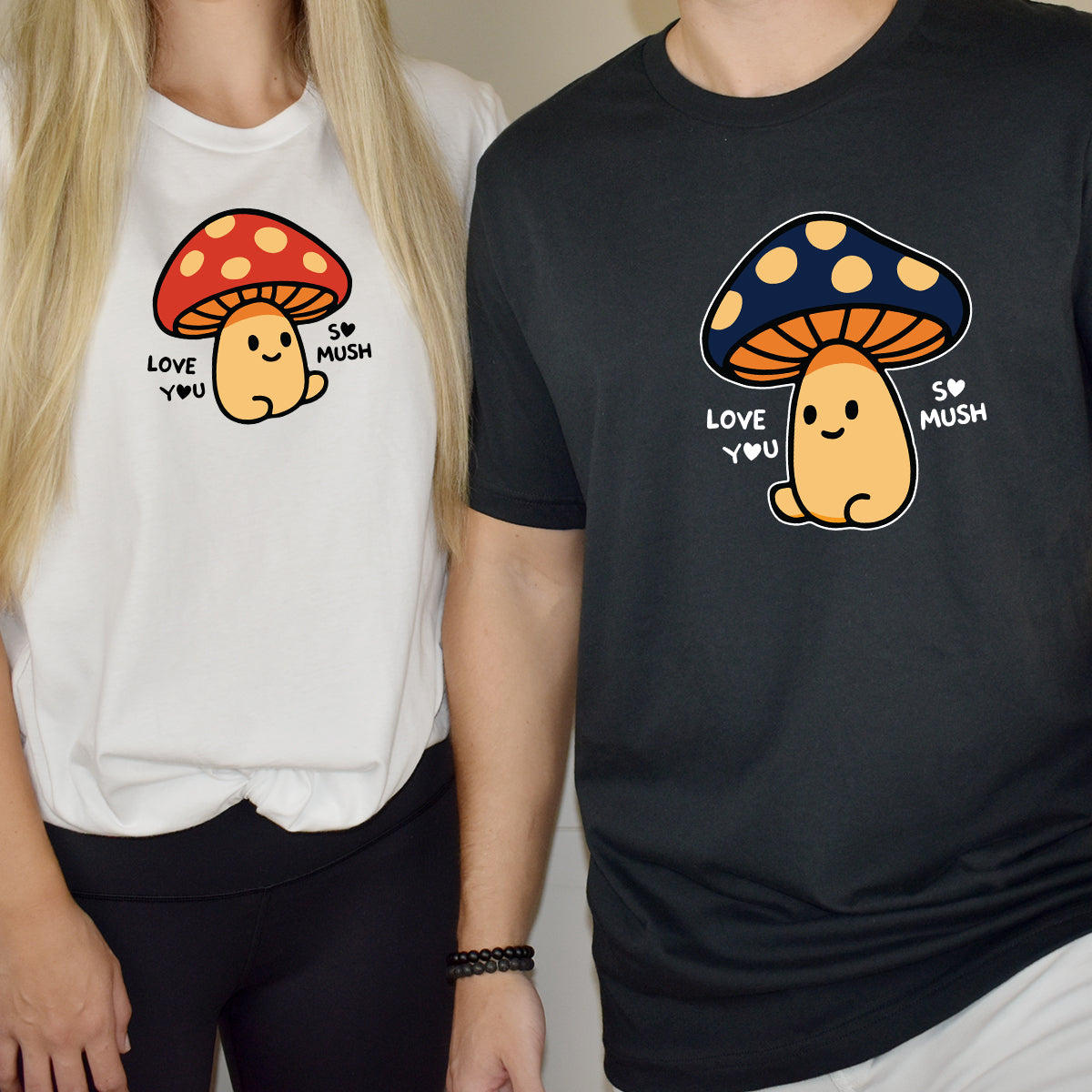 Mushroom Love Matching T-Shirts For Couples