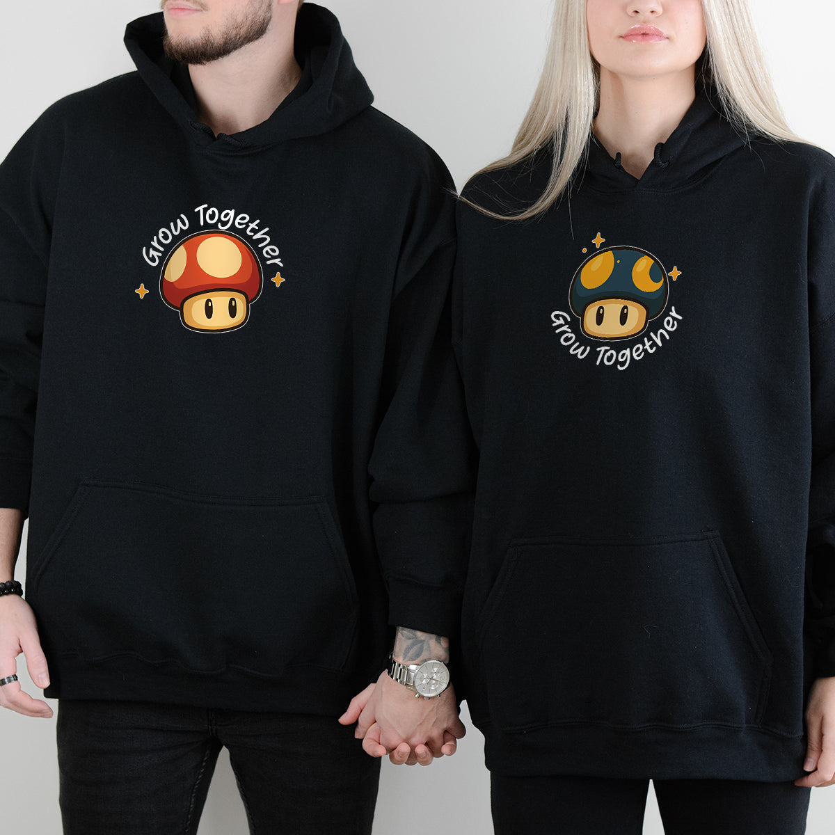 Mushroom Power Matching Hoodies For Couples