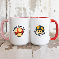 Mushroom Power Matching Mugs For Couples