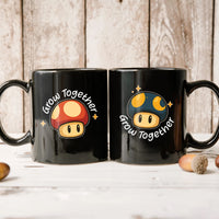 Mushroom Power Matching Mugs For Couples