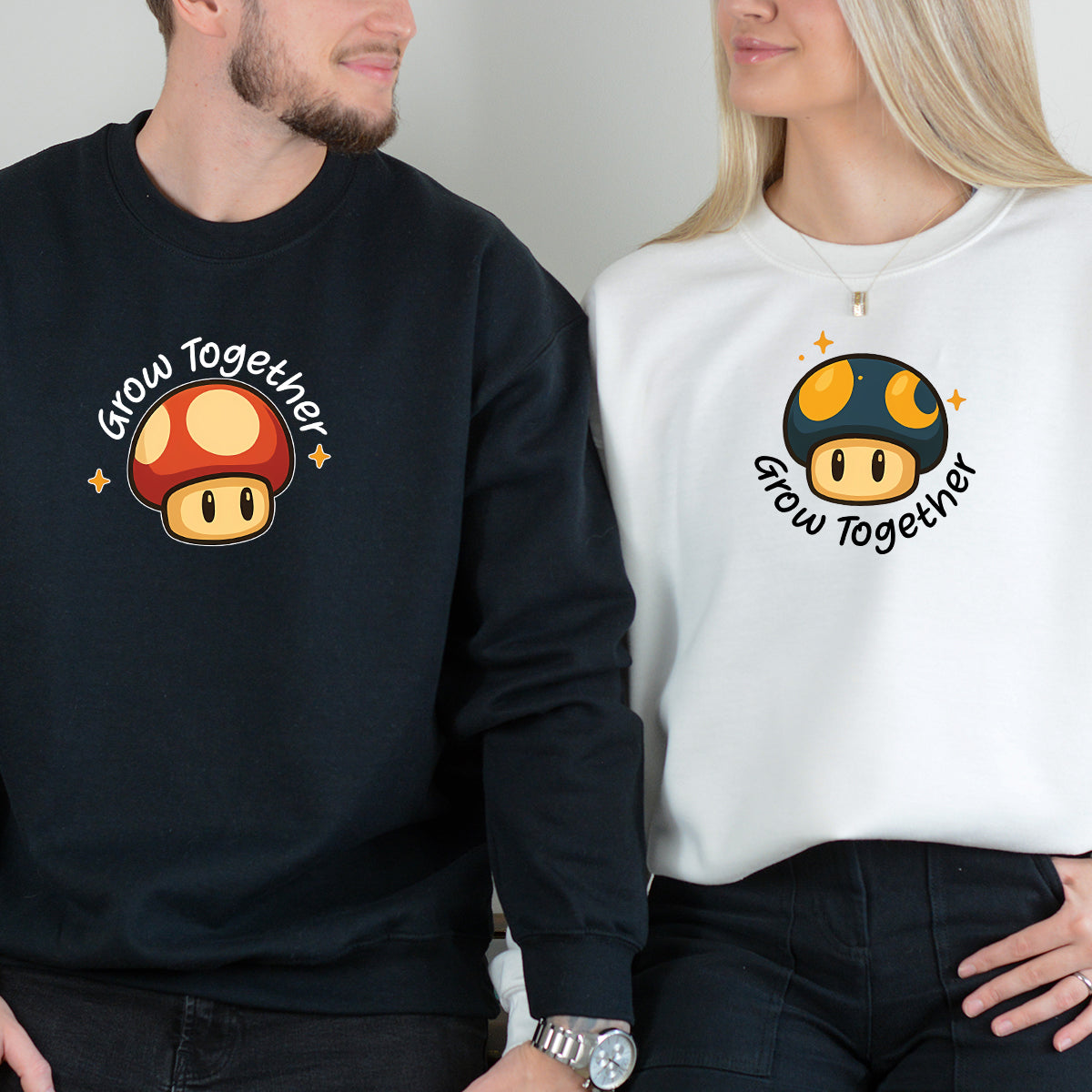 Mushroom Power Matching Hoodies For Couples