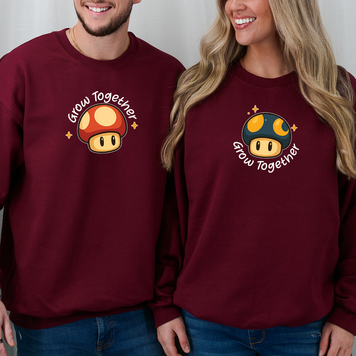 Mushroom Power Matching Hoodies For Couples