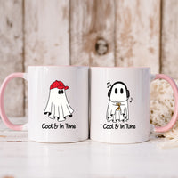 Music & Cap Ghost Matching Mugs For Couples