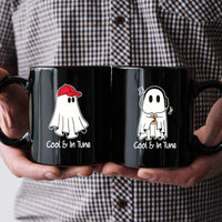 Music & Cap Ghost Matching Mugs For Couples