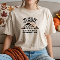 My Anxiety Has Anxiety T-Shirt - Funny Cat Sarcastic Graphic Tee