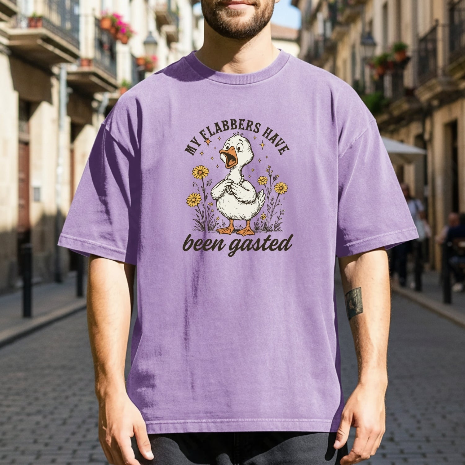 My Flabbers Have Been Gasted T-Shirt - Funny Sarcastic Goose Graphic Tee